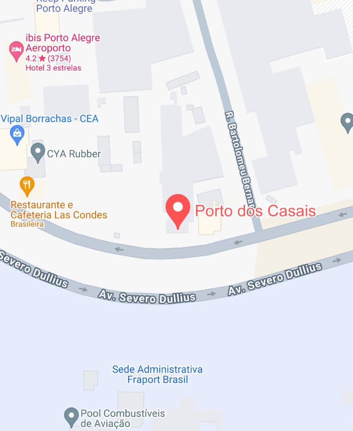 mapa de localização do motel
