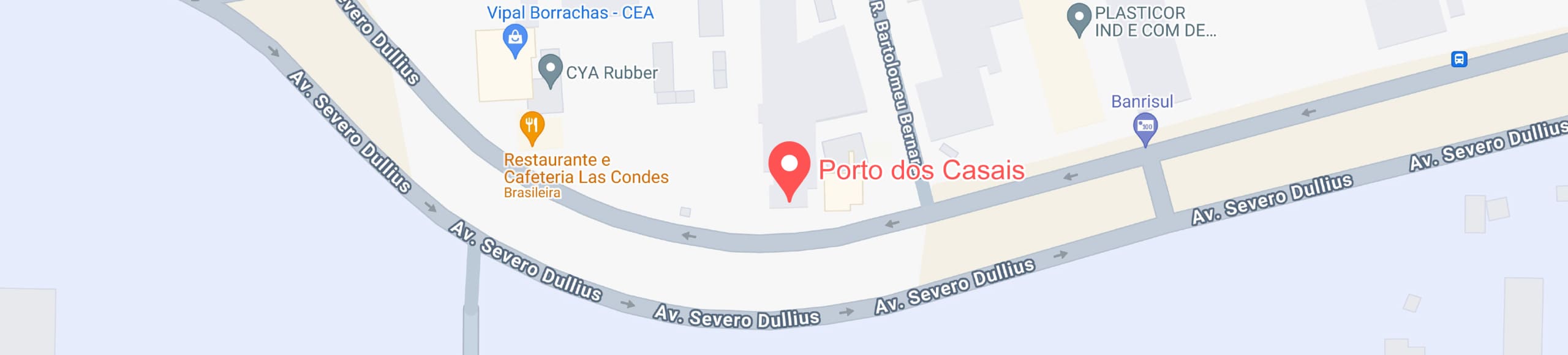 mapa de localização do motel